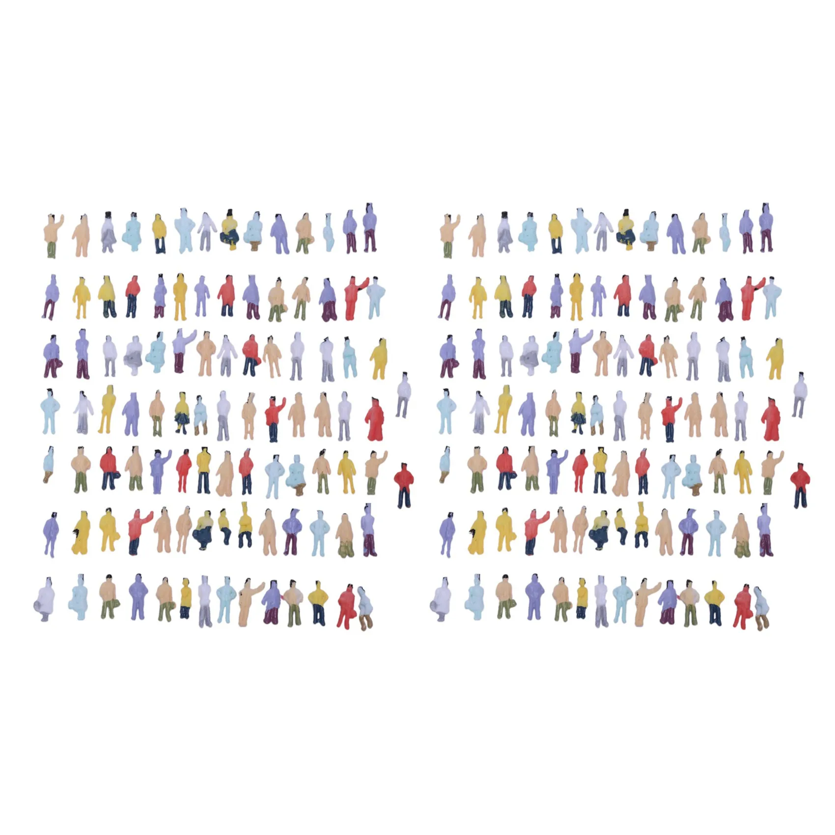 YWDZ-New 200Pcs Painted Model Train People Figures Scale N (1 To 150)
