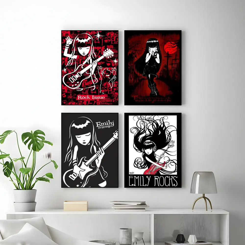 E-Emily Room the Strange Poster HD Versatile Waterproof Wall Decor Self Adhesive Perfect for Any Room & Ideal Gift