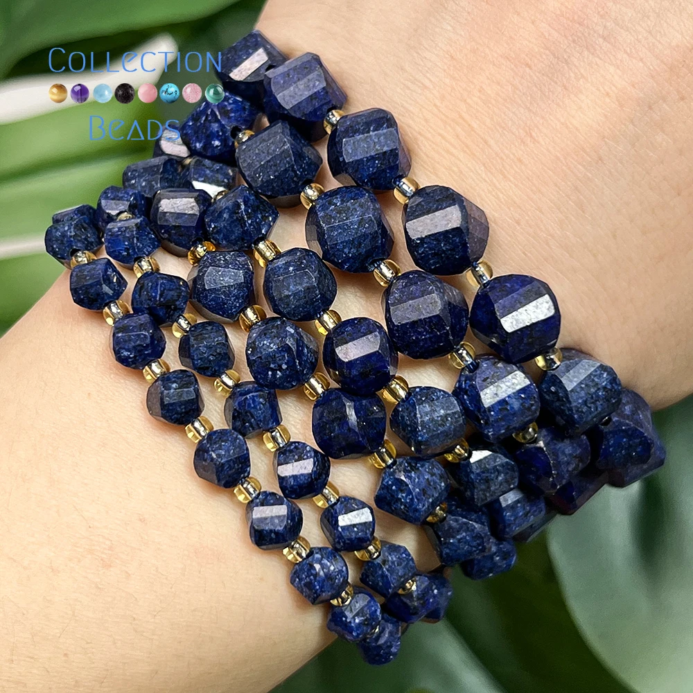 6 8 10mm Natursteinperlen Lapis Lazuli Achat Facettierte Runde Lose Perlen für Schmuckherstellung Armbänder DIY Perlen Zubehör – Detail 6