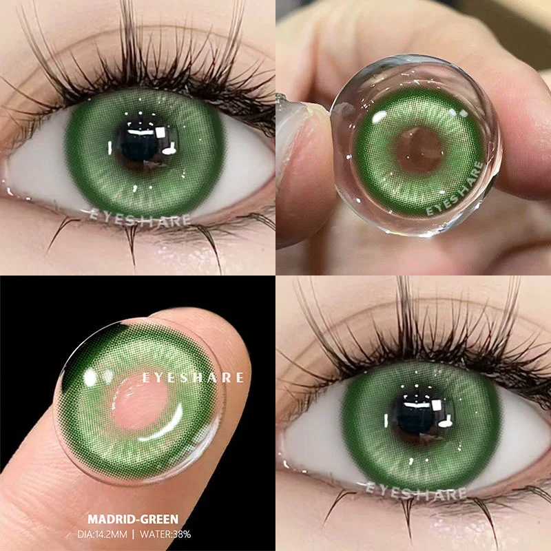 EYESHARE 1 Paar farbige Kontaktlinsen für Augen, blaue Augenkontakte, lila Linsen, Cosplay, rosa Kontaktlinsen, jährliche rote Augenlinsen