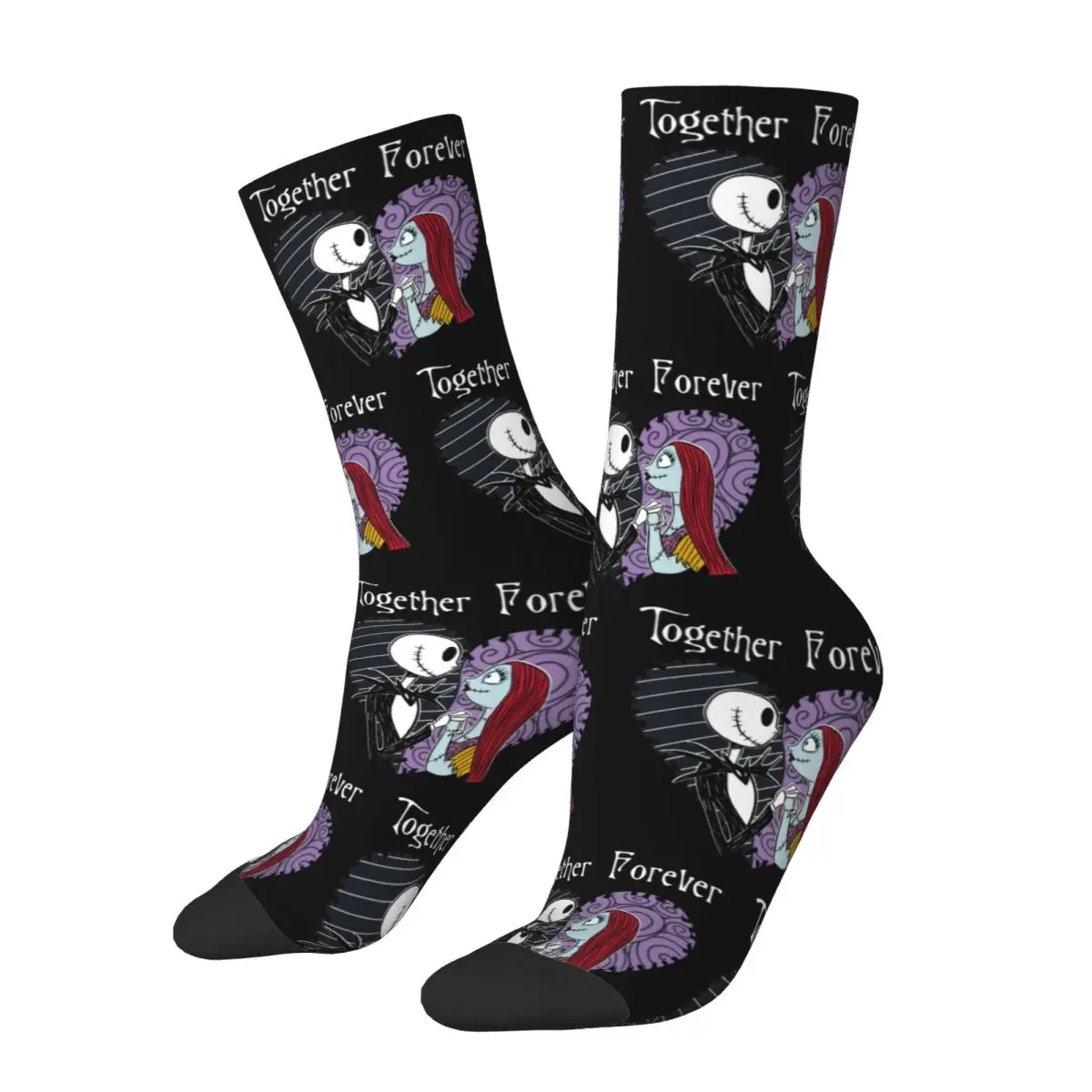 Cool Nightmares Before Christmas Soccer Socks Polyester Crew Socks for Women Men Breathable