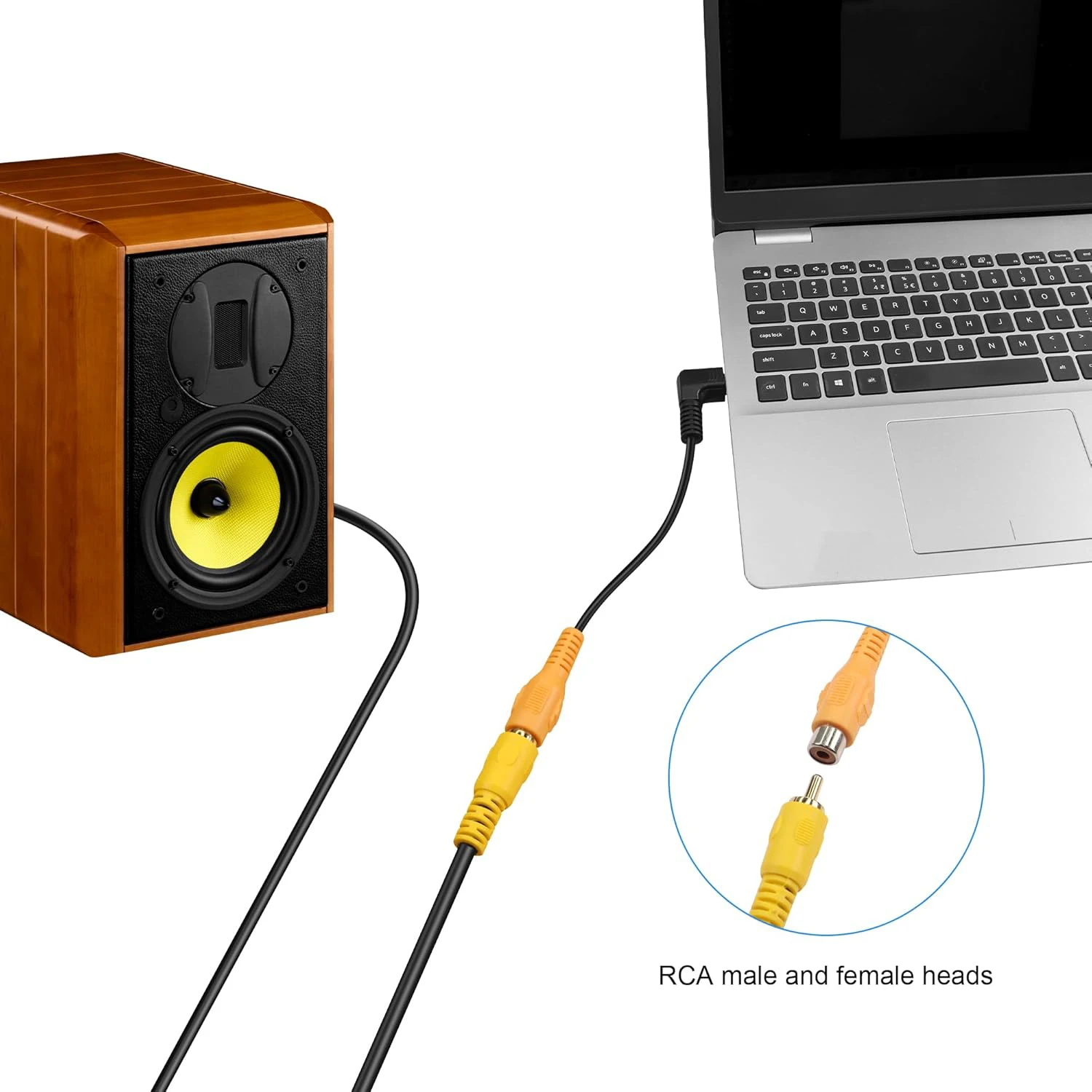 

AV In Video Cable Adapter 2.5mm AV Jack Male Plug To RCA Female Adapter Cable for GPS and Rear Camera Converter Cable