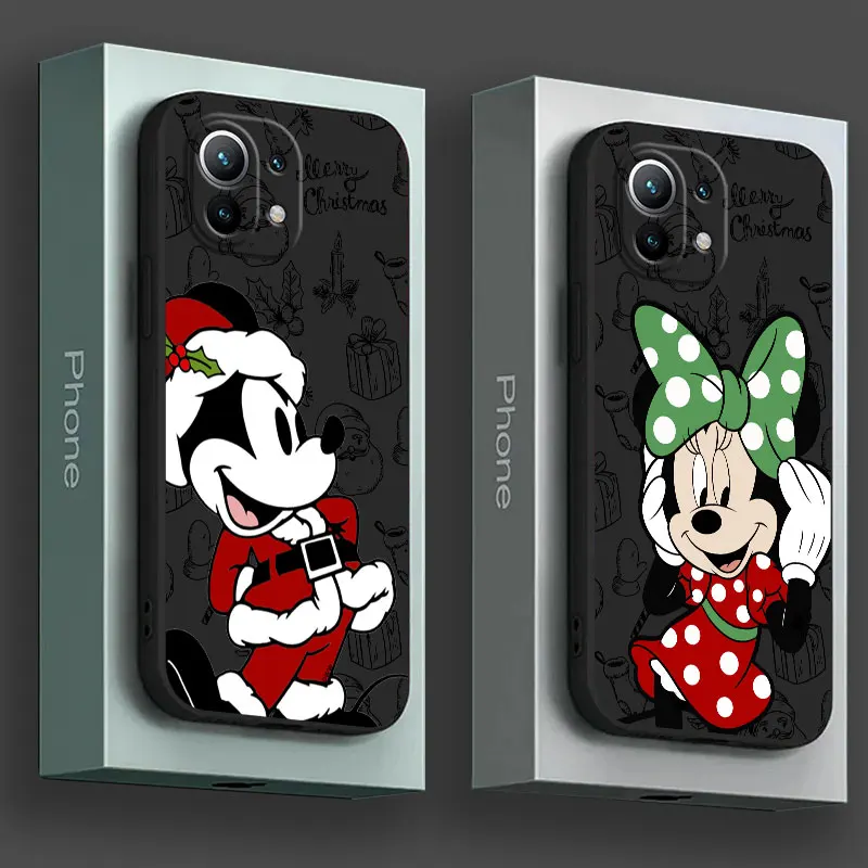 

Merry Christmas Disneys Phone Case For Xiaomi 15T 14T Pro 13T Mi 11T 10T 15Ultra Poco X7 F7 M7 Pro X3 X5 X6 M5 F6 Silicone Cover