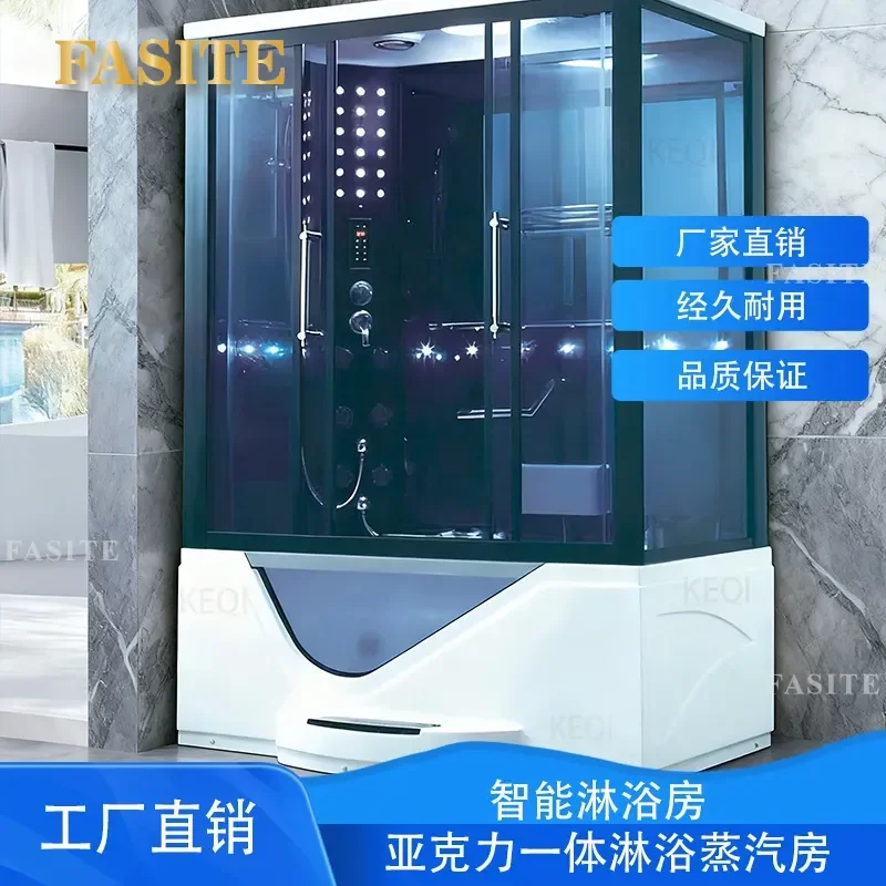 For Integrated Bathroom Steam Shower Room Acrylic Surface Massage Adult Toilet Luxury Bath Equipment