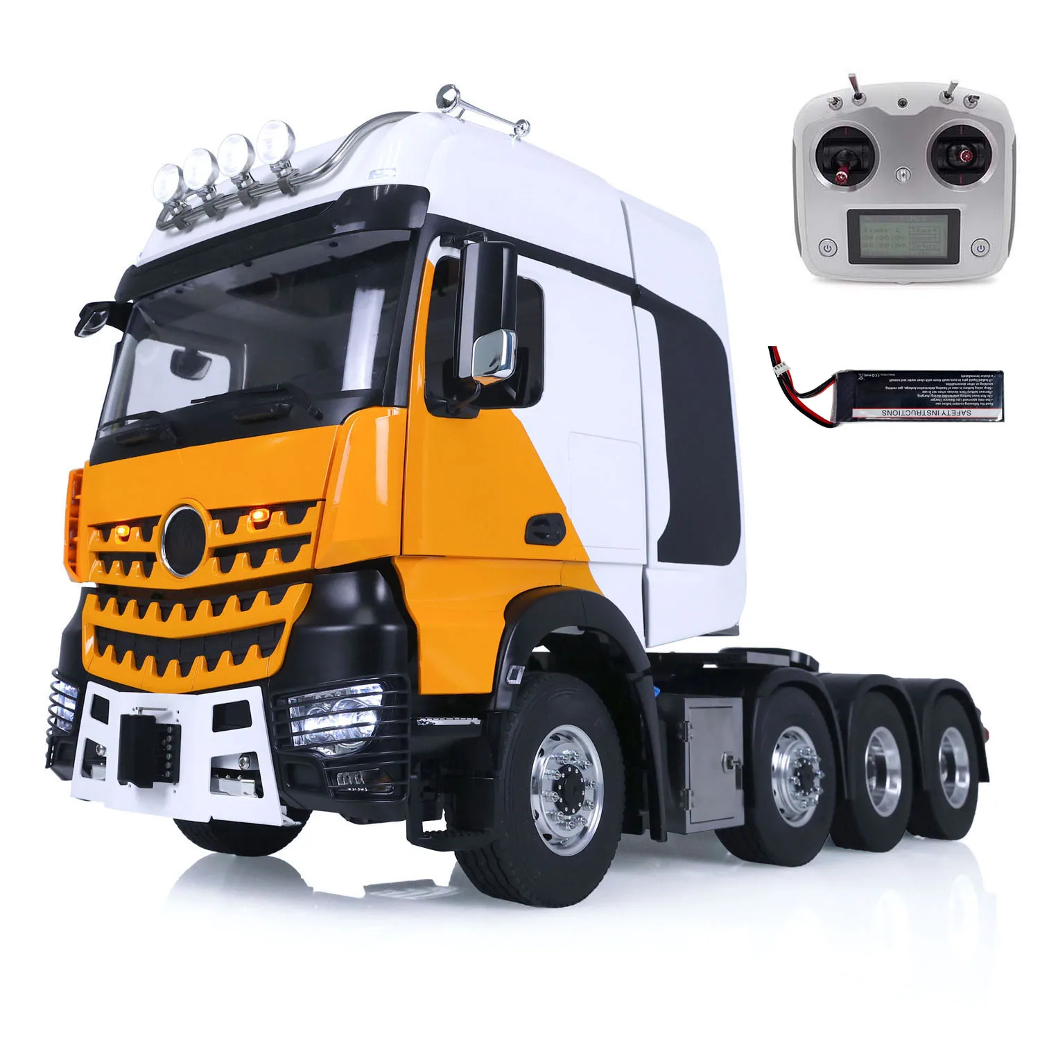 8x8 TOUCAN Metal Chassis Lock Differential 4Axles 1/14 RC Tractor Truck 3 Speed Gearbox DIY 3363 Radio Control Lorry Car Model - view 2