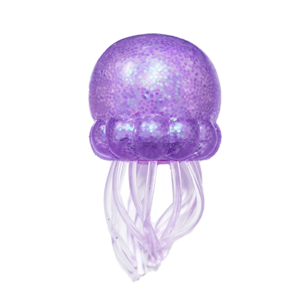 Glitzer-Oktopus Squishy, Glitzer-Quallen Squishy mit Box, Dumplings Sensorisches Quetschspielzeug zur Stresslinderung, Großhandel