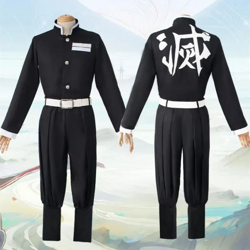 Disfraz de Demon Slayer para adultos y niños, Kimono de Anime Rengoku Kyoujurou Kimetsu no Yaiba, Cosplay