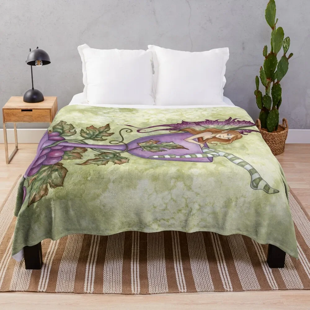 

Wine Fae Throw Blanket christmas gifts Heavy Softest Cute Blankets