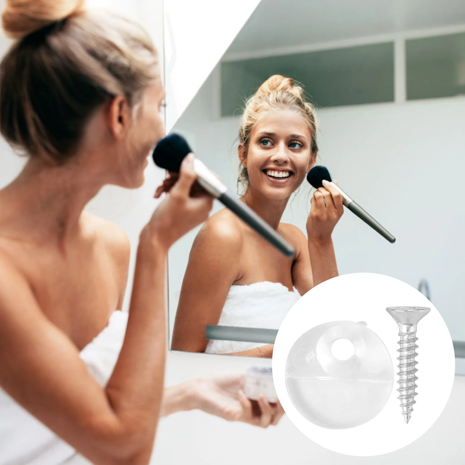 

20Pcs Glass Holder Clips Strong Mirror Mount Brackets for Wood Acrylic Panels Secure Wall Mounting Glass Door Fasteners Hardware