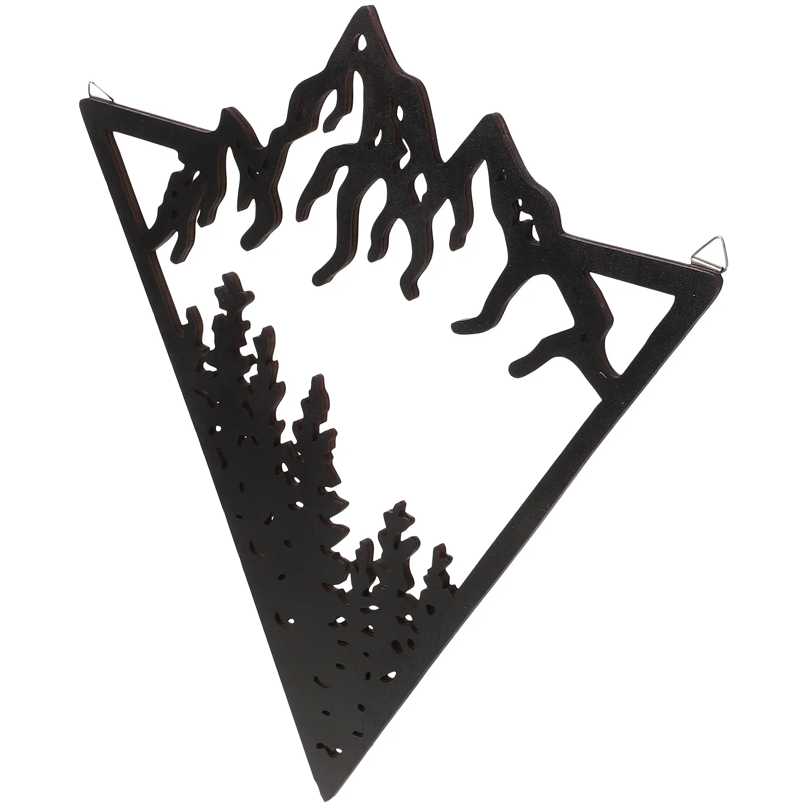 

Geometric Mountain Wall Decor Wooden Hanging Abstract Black Color Living Room Bedroom Office Decorations