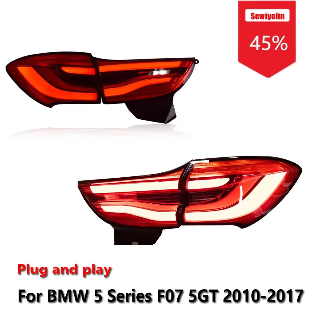 

Sewiyolin Автомобильные светодиодные задние фонари, аксессуары для BMW 5 серии F07 5GT 2010-2017 DRL, стоп-сигнал поворота Plug and Play