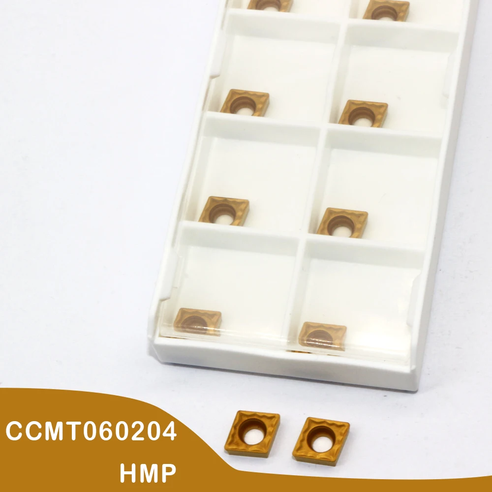 ที่มีคุณภาพสูง CCMT060204 HMP T9125คาร์ไบด์แทรกเดิมภายในเครื่องมือกลึง S ccmt 060204 CNC ใบมีดกลึงเครื่องมือกลึง