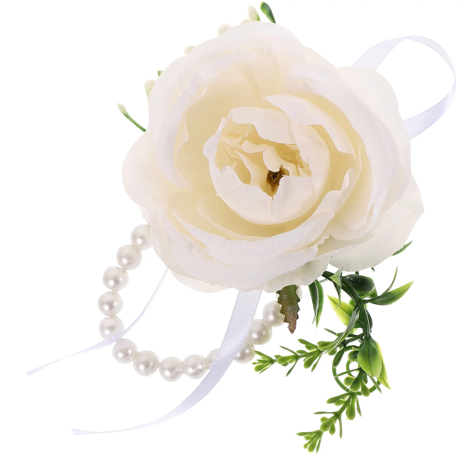 

Pearl Wedding Wrist Corsage Artificial Flower Bridal Bracelet Bridesmaid Corsage Wedding Supplies Wrist Flower