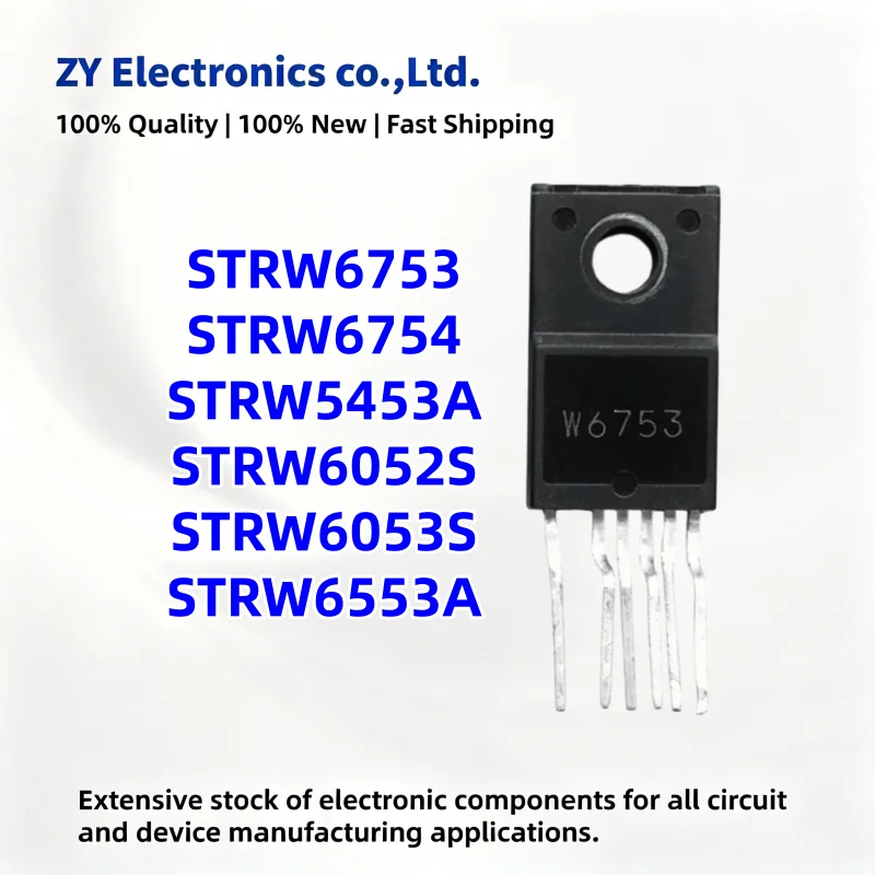 10Pieces NEW STRW6753 STRW6754 STRW5453A STRW6052S STRW6053S STRW6553A TO-220F power supply chip