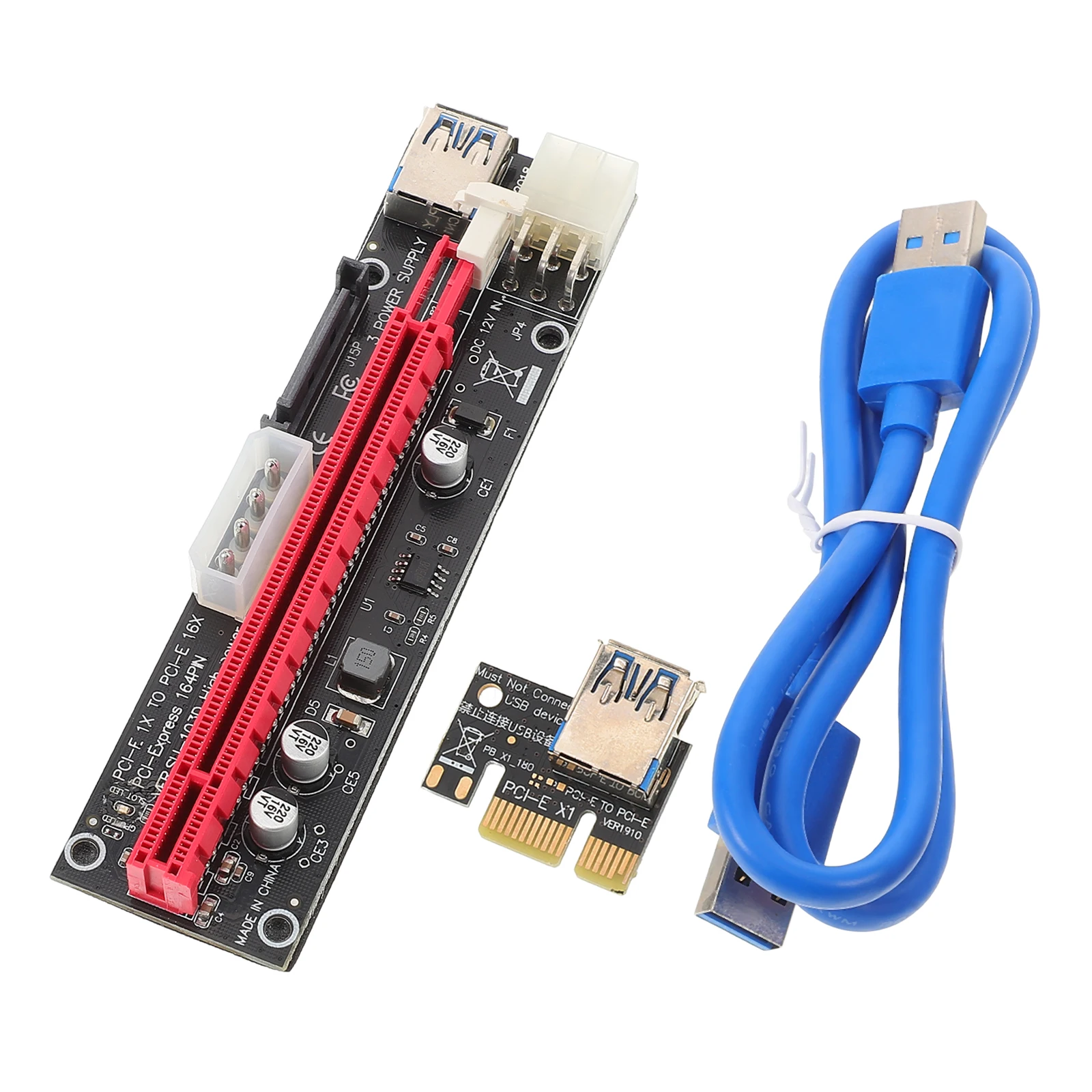 

Pci-E Riser Card 1X To 16X Extension Cable High-Speed Transmission Stable Connection For Gpu Mining Rigs External Graphics Card