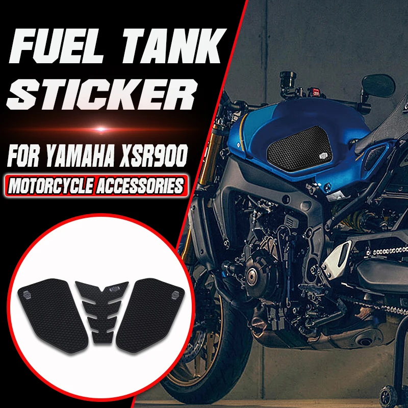 

For Yamaha XSR 900 XSR900 xsr900 2022 2023 New Motorcycle Texture Tank Pads Protector Stickers Decal Knee Side Fuel Traction Pad
