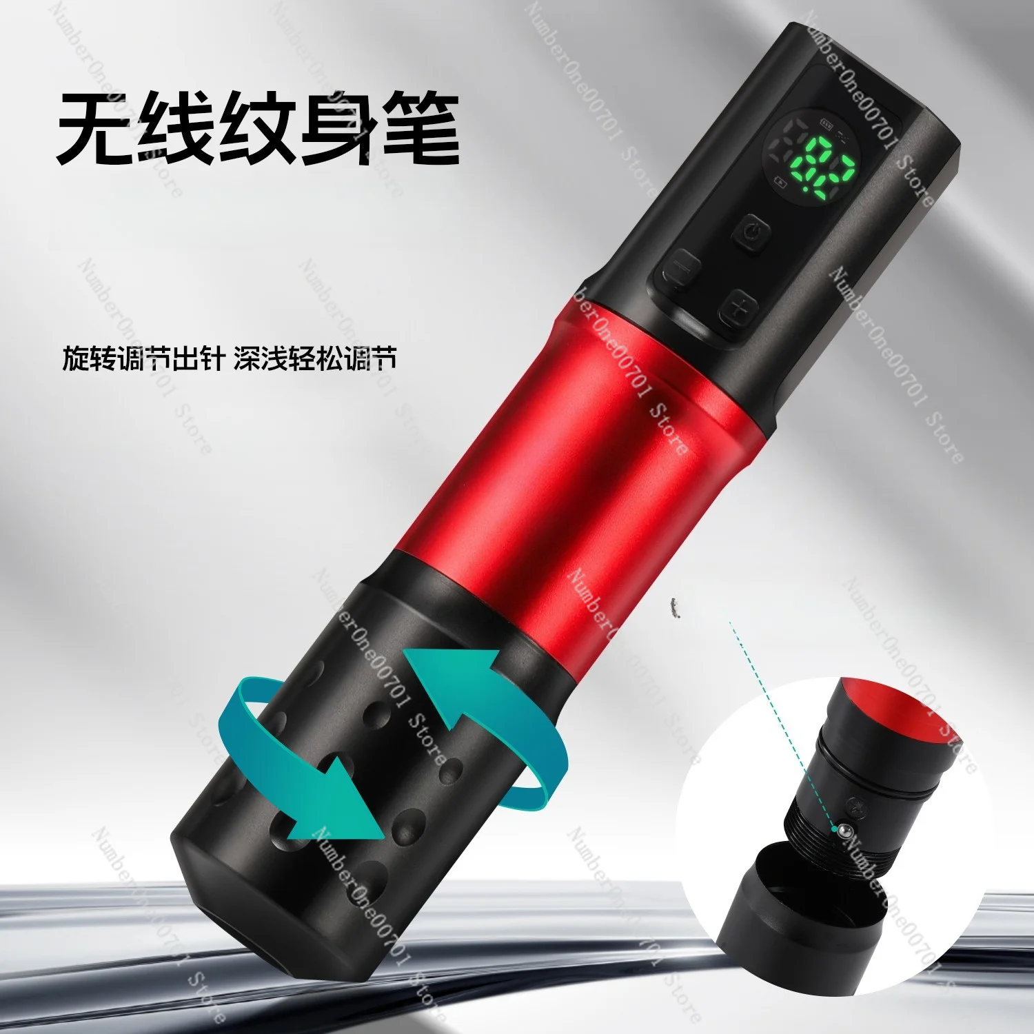 Wireless Tattoo Machine, High Speed & Torque Rotary Pen for Lining Shading, Professional Cordless Tattoo Gun Kit