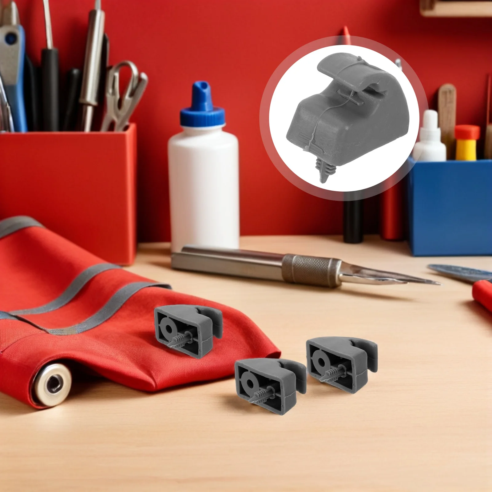 

10Pcs Auto Sun Visor Clip Grey Sunshade Fixing Retainer Clips Fastener Clamps Replacement Parts for Car Visor