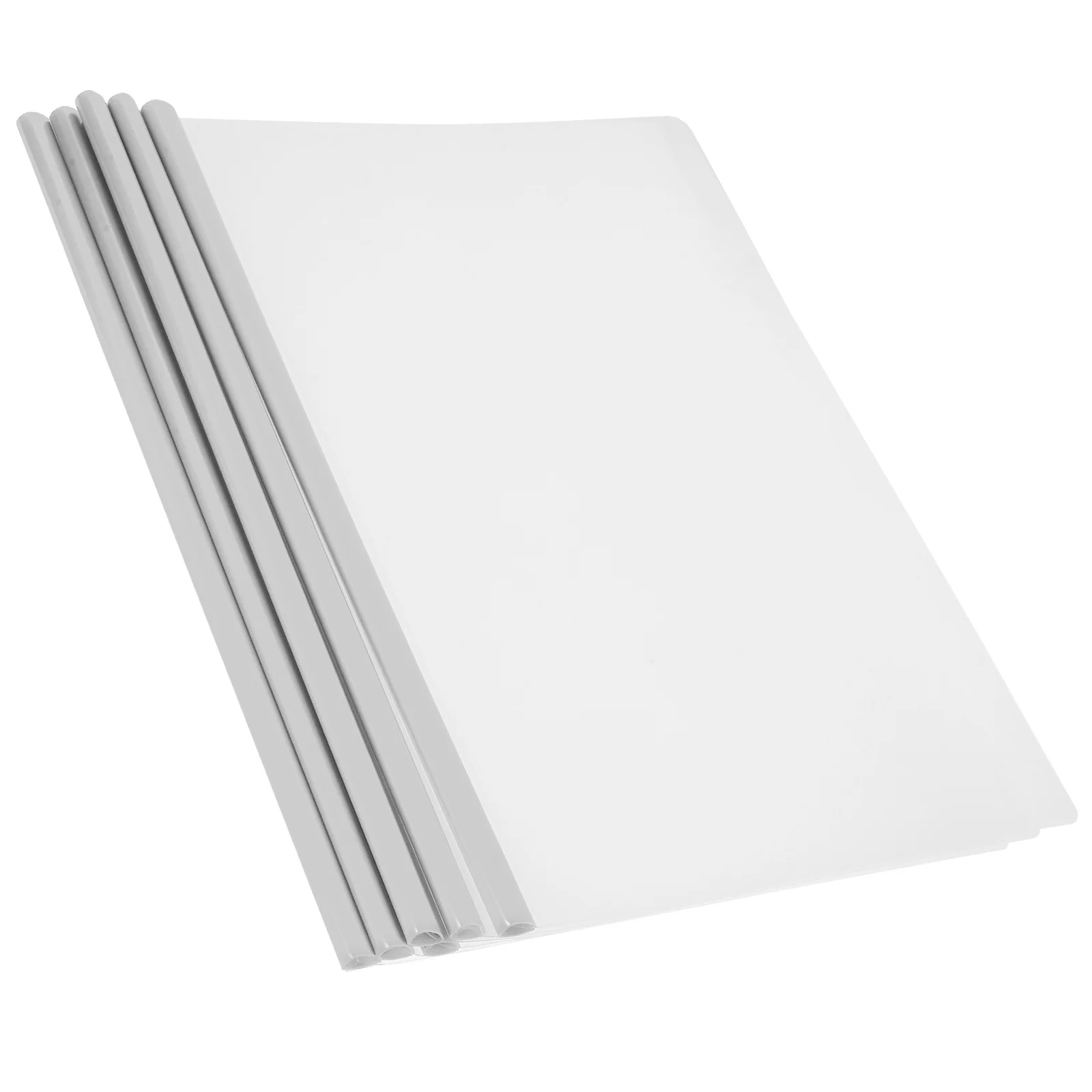 ปกใสสำหรับรายงาน 10 ชิ้น พร้อมแถบเลื่อนสำหรับใส่เอกสาร แฟ้มเอกสาร แฟ้มนำเสนอ คลิปหนีบเอกสาร