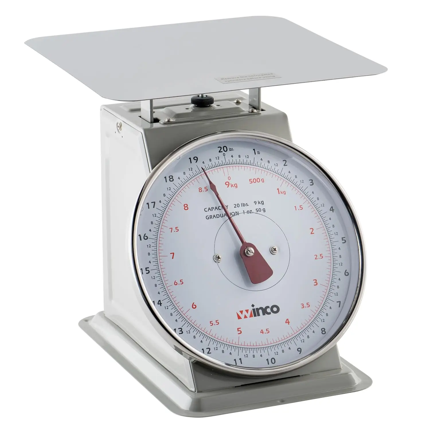 

8-дюймовые аналоговые весы с легко читаемым циферблатом, грузоподъемность 20 фунтов, для коммерческого использования