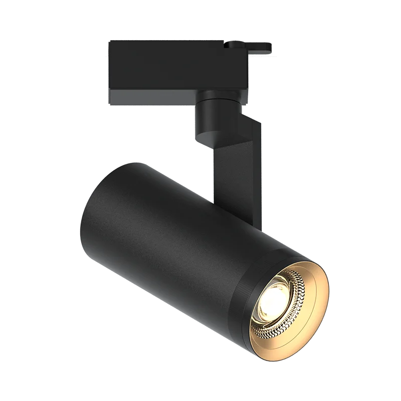 

Aisilan Adjustable beam angle 10-50 degree Led Track Spotlight Aluminum Ceiling Black Track Lighting Spot Rail office shop