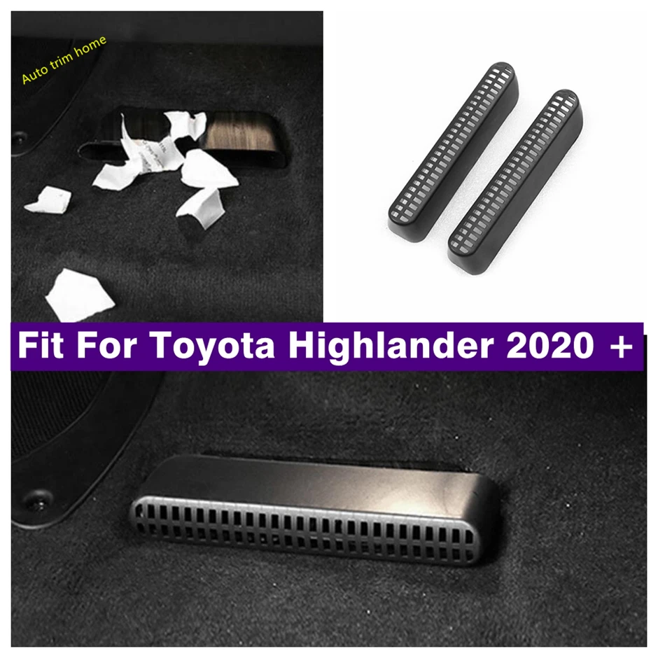 

Plastic Seat Bottom Air Conditioning Outlet AC Duct Vents Anti-blocking Cover For Toyota Highlander 2020 - 2023 Car Accessories