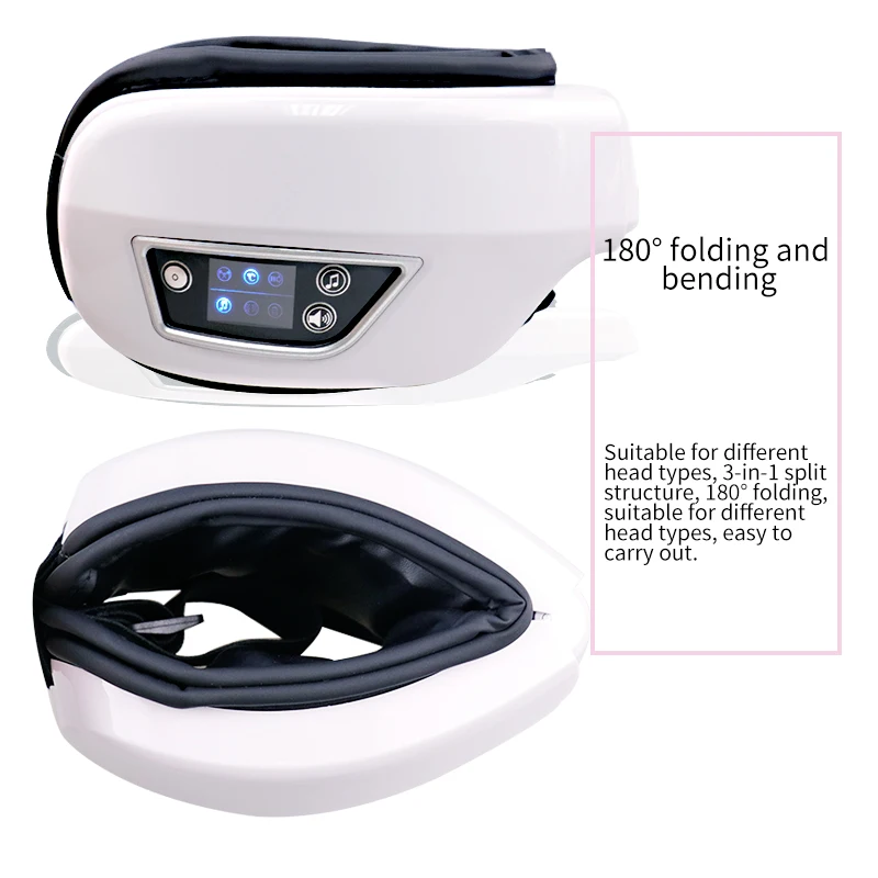 Electric Intelligent Eye Massager With Hot Compress Airbag Vibration Kneading and Relaxation Bluetooth Eye Protector Eye Mask