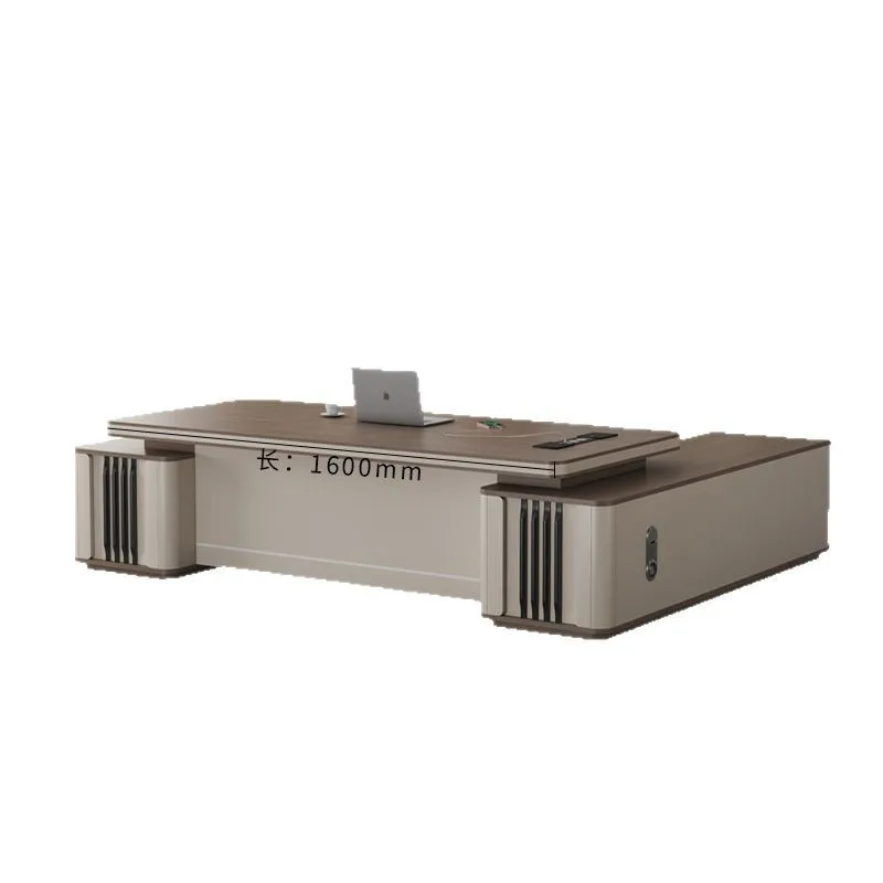 

Office desk and chair combination simple modern supervisor table boss atmosphere table and chair combination