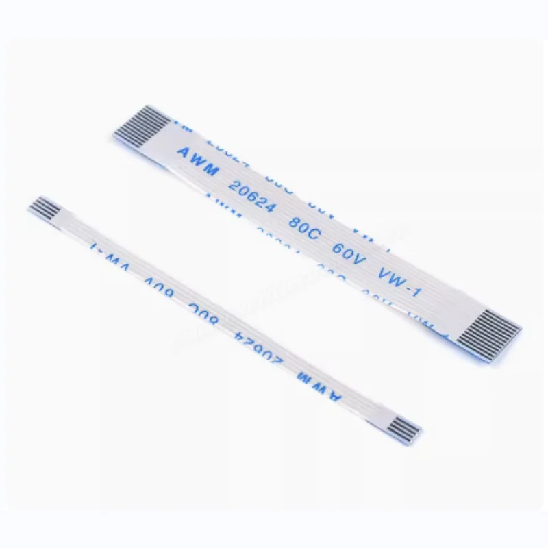 10Pcs Flat Flexible Cable FFC FPC LCD AWM 20624 80C 60V VW-1 FFC-0.5MM 1.0MM 16/20/22/24/26/28/30/32/36/34/40/45/50/54/60 Pin