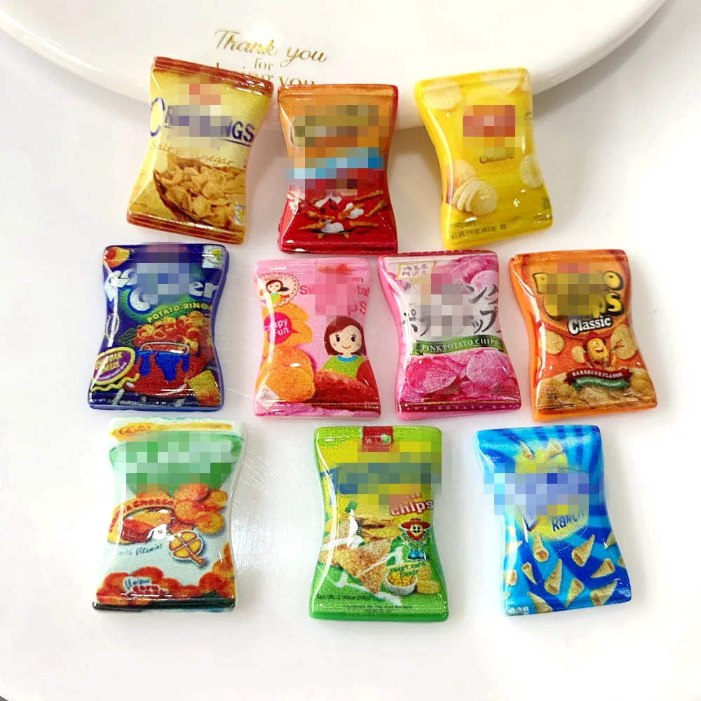 كابوشون راتنج للحلوى مسطح الظهر ، حلوى محاكاة ، رقائق طعام صغيرة ، وجبات خفيفة ، مشغولات قصاصات ، صناعة مجوهرات ذاتية الصنع ، إكسسوارات بيت الدمى ، 20: 49 #4