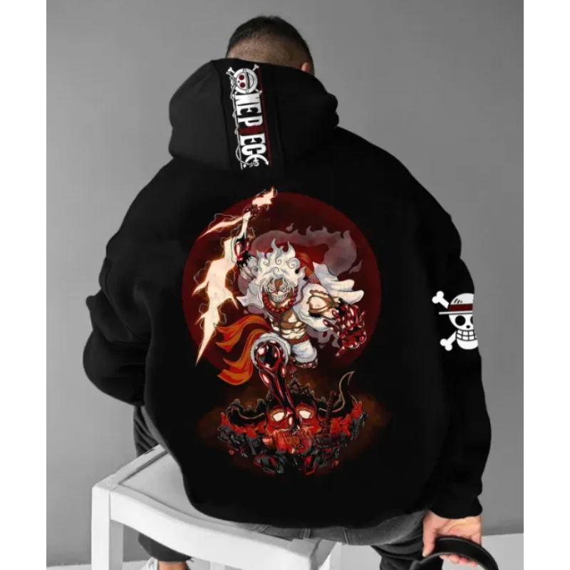 

Новинка 2024 года, свитер с капюшоном Bandai Dragon Ball, модный тренд, повседневная уличная толстовка в студенческом стиле с длинными рукавами Y2K Harajuku, унисекс