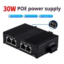 30W/60W/95W POE power supply standard Gigabit module with power display high power POE power supply