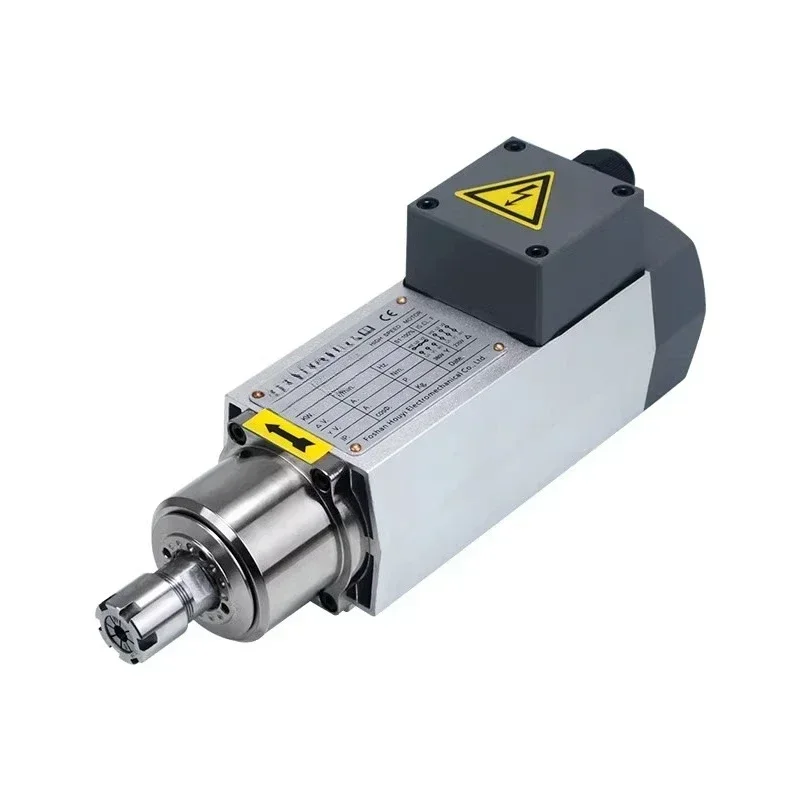 12000 rpm high-speed drilling motor woodworking aluminum plastic scribing variable frequency drive 0.75KW air-cooled power head