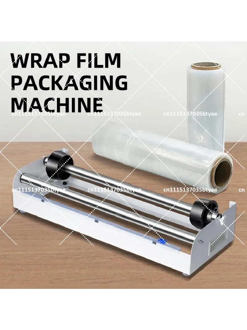 Stretch Film Dispenser with Stand Plastic Wrap Cutter for Supermarket Fruit Packing Express Parcel Shipping