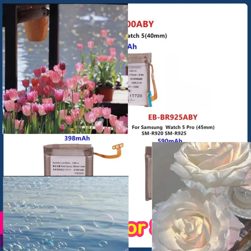 

EB-BR900ABY EB-BR910ABY EB-BR925ABY для Samsung Galaxy Watch5 40 мм 44 мм часы 5 Pro 45 мм аккумуляторы для умных часов