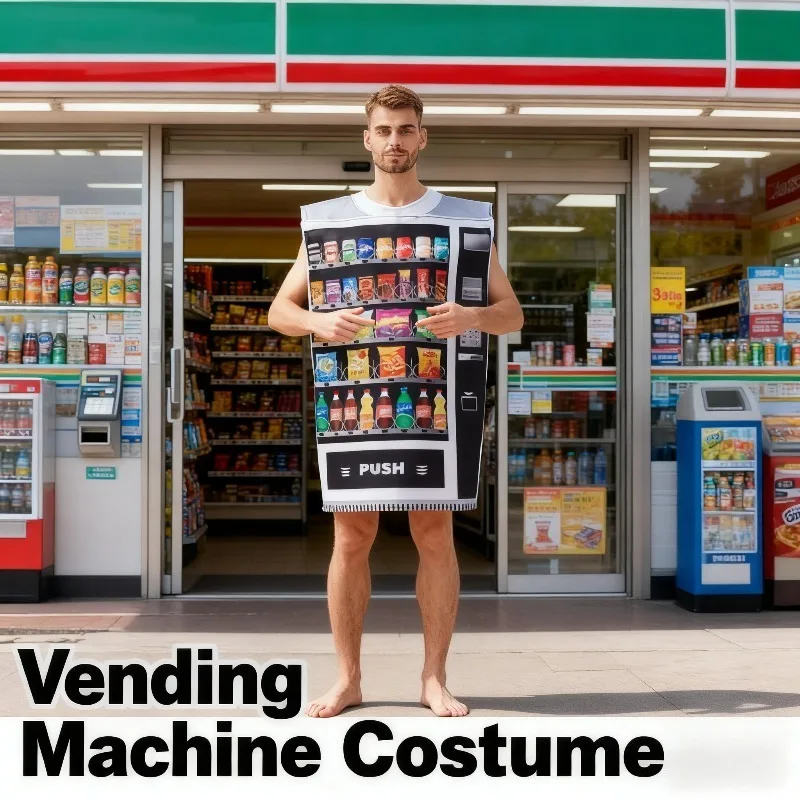 

Рождественский забавный костюм для взрослых, забавный торговый автомат, сценический костюм