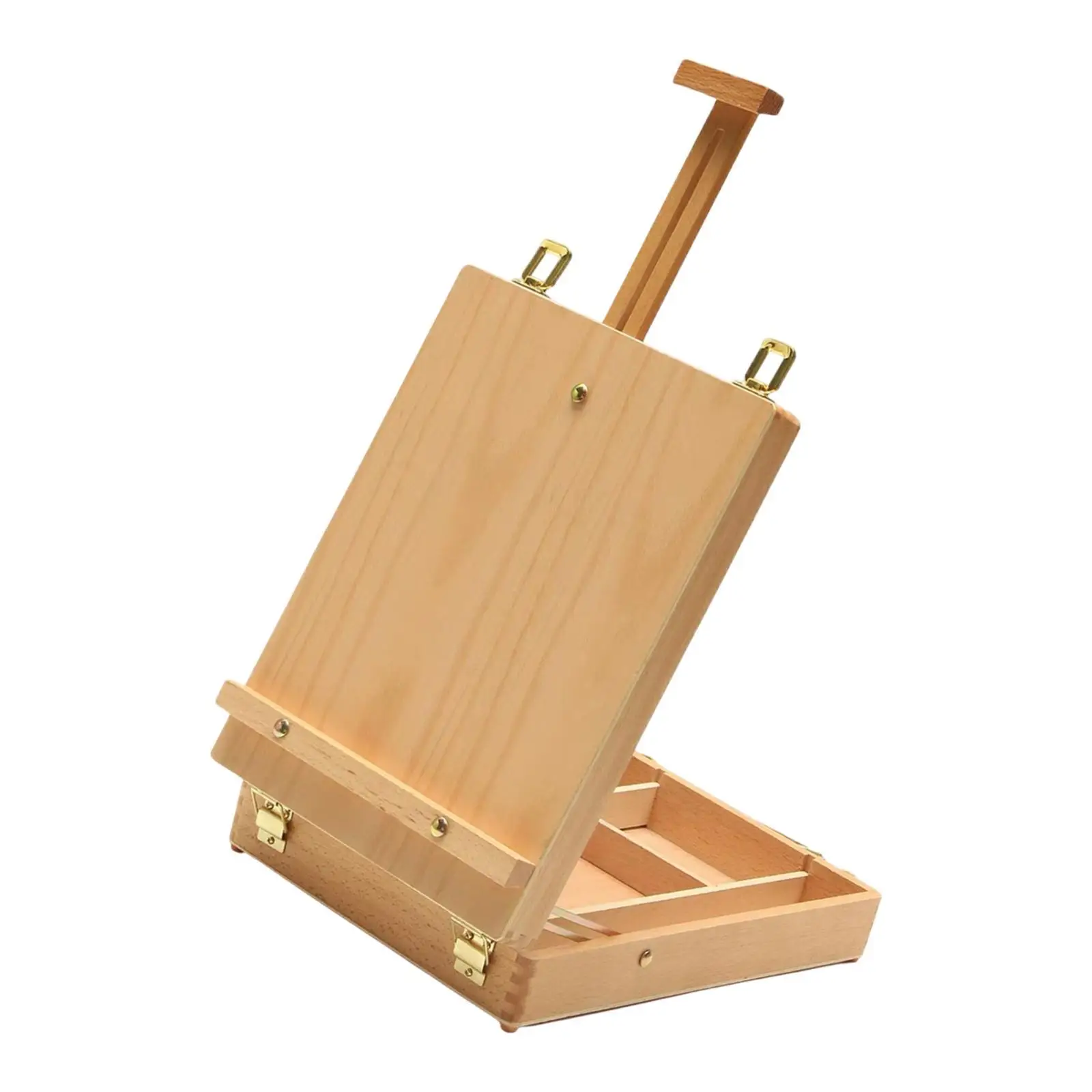 Portable Tabletop Easel Box Easel With Ample Storage Space For Sketching Drawing Needs Made Wood Paints