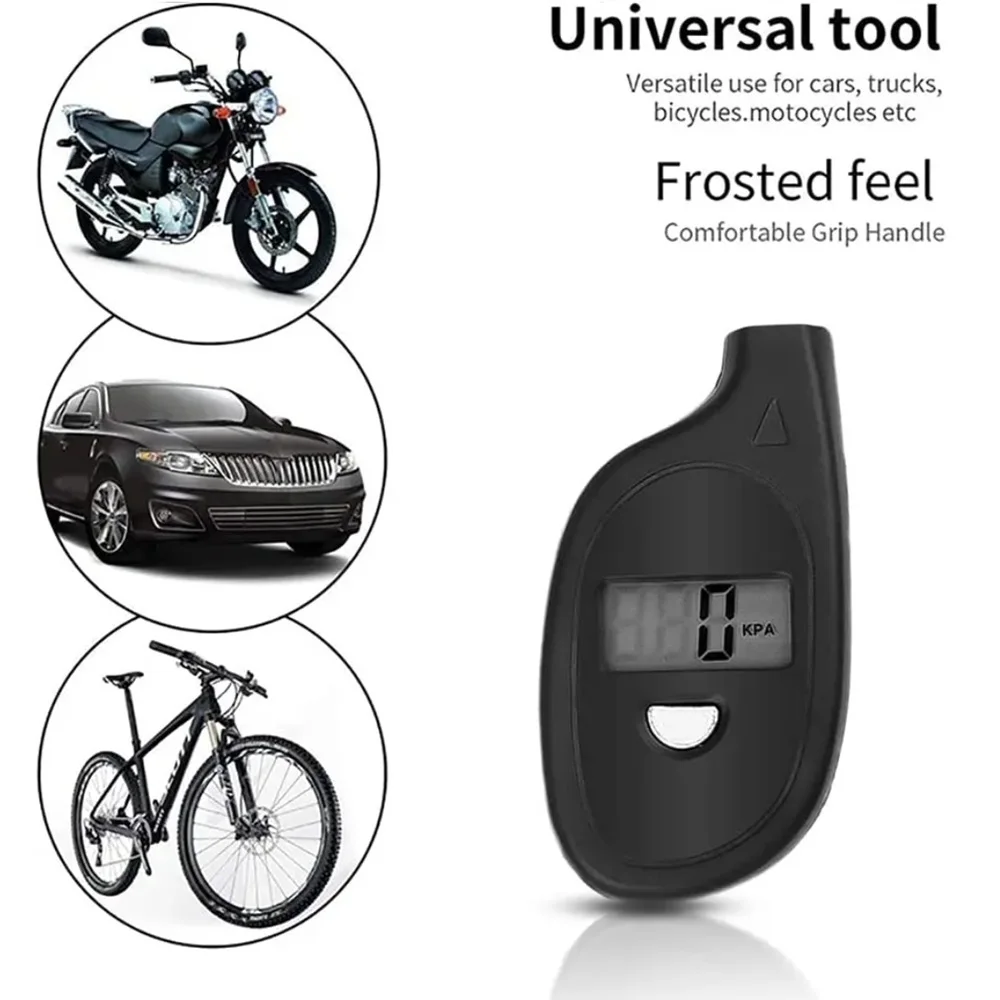 Car Tire Air Pressure Tester Meter Tire Gauge Digital LCD Display Auto Car Motorcycle Tire Safety Alarm