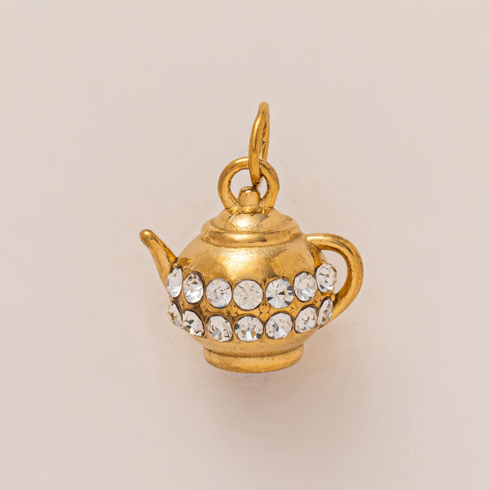 stainless steel Fashion pendant Water Pot Shaped Pendant For DIY Jewellry Accessories vacuum electroplating Charms For Earring