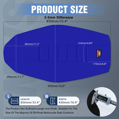 Imagen 2 del producto Sawrain-funda de asiento de goma acanalada Universal Pro, cojines de asiento con pinza para Motocross todoterreno, para KTM, Honda, YAMAHA, Suzuki, Enduro