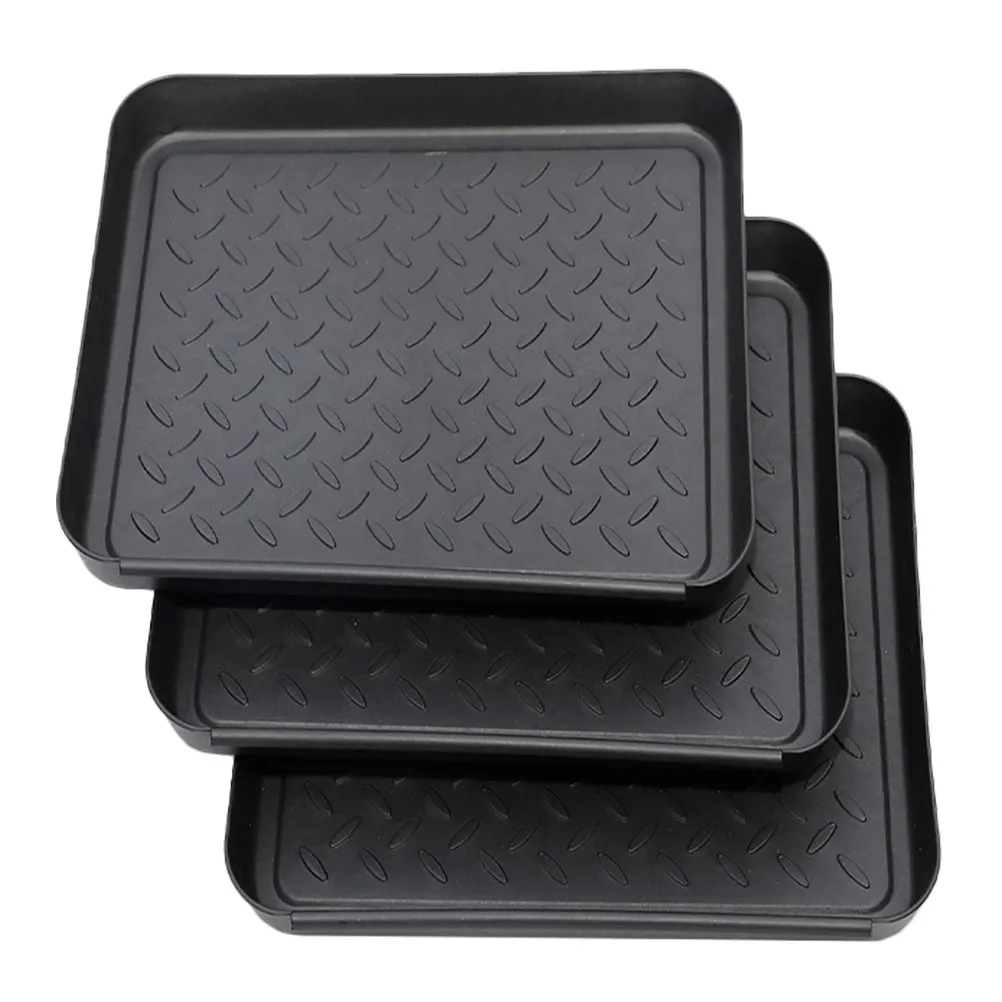 

3Pcs Large Boot Tray Waterproof Plastic Shoe Mats for Entryway Indoor Outdoor Shoes Storage Tray Household Organization Solution