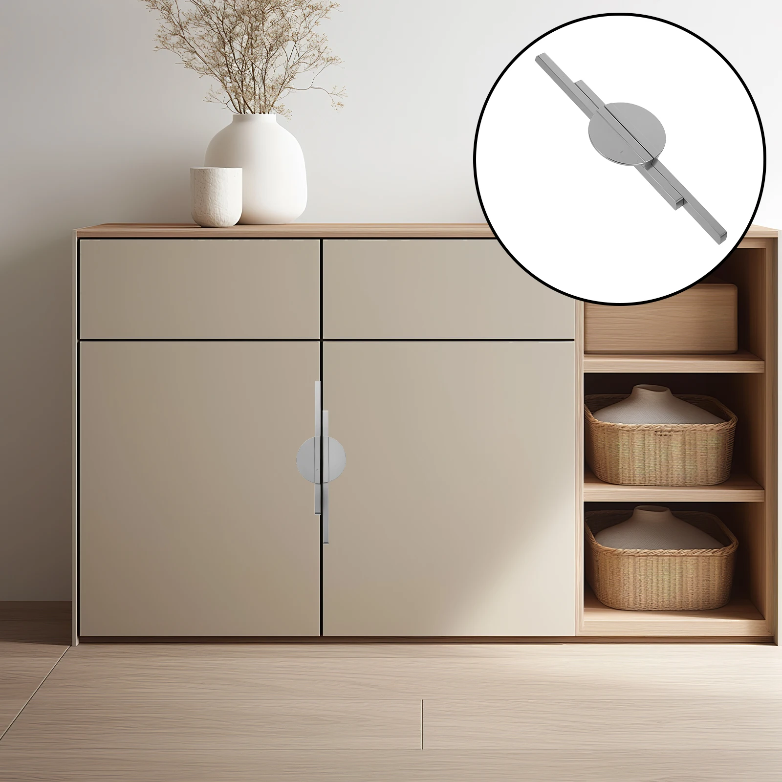 

2 Pcs Half Moon Drawer Handle Chest Handles Drawn Cabinet Pull Grey Adjustable Door Knobs