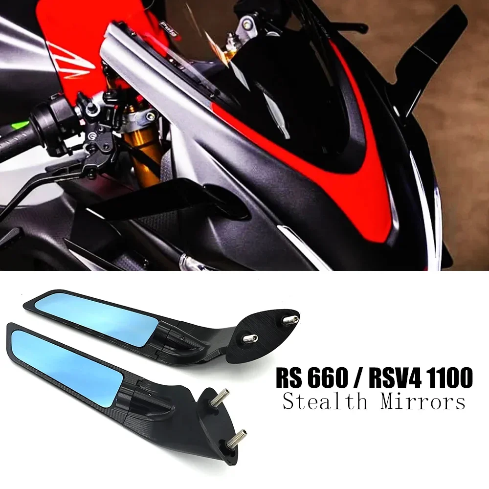 

Голое зеркало заднего вида RS V4 1100 RS660, детали для Aprilia RS 660/RSV4 1100 2021-2024, аксессуары, зеркала-невидимки для мотоциклов