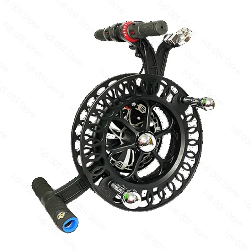 Silent Alloy Kite Reel With Strap Brake Anti Reverse Line Winder