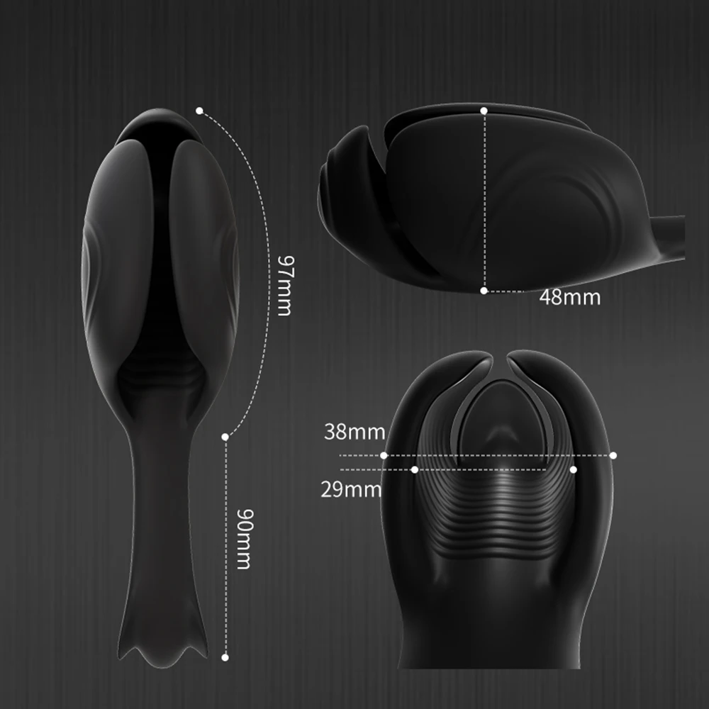 Glans Massager Penis Vibrator 10 Speeds Vibration Penis Delay Double motor Blowjow Male Masturbator Adult Sex toys For Men