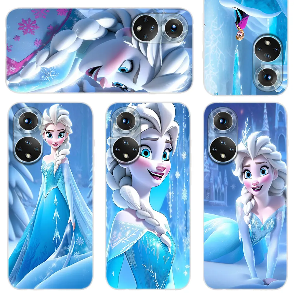 Silicone Soft Coque Phone Case For Honor 50 30 20 10 9 9X Lite Pro 10i 9a 8a 8X X8 Cover Frozen