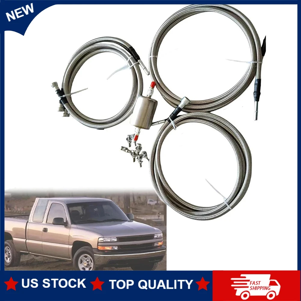 

1 комплект, высококачественный автомобильный плетеный комплект для быстрой фиксации топливопровода 15765803 для Silverado Sierra V8 Gas Flex Ext Cab 1999-2003, автомобильные детали