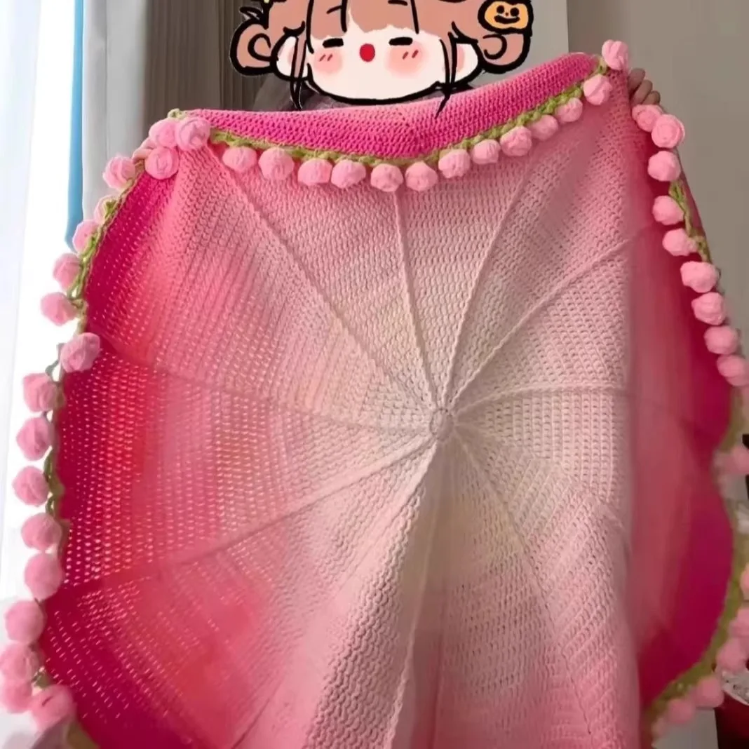

Finished Handmade Wool DIY Flower Bouquet Blanket Crochet Gift for Mother,Girlfriend,friend Sofa Blanket Surprise Flower Bouquet