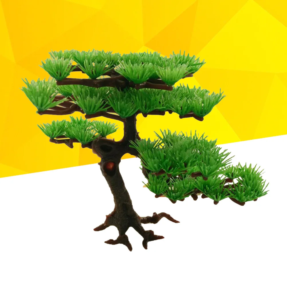 

Realistic Artificial Pine Tree Aquarium Ornament For Fish Tank Decor Fresh Salt Water Safe Non-Toxic Easy Clean Lifelike
