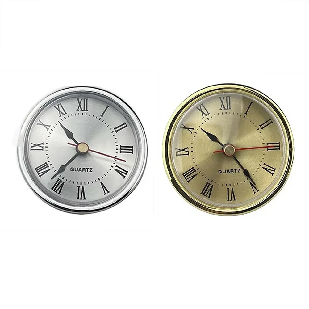 Movement Insert Quartz Clock Retro Roman Numbers Clock Simple Clock Accessories 65MM Aluminum DIY Parts